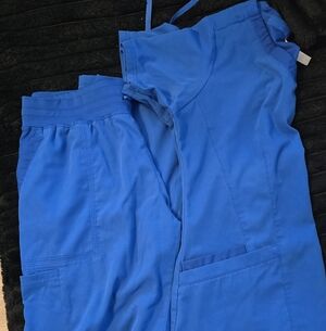 Royal Blue Scrub Set